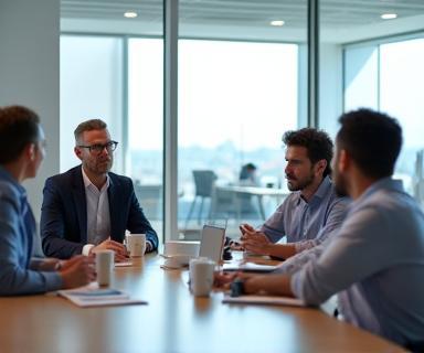 Summit Channel Solutions team collaborating in a modern office